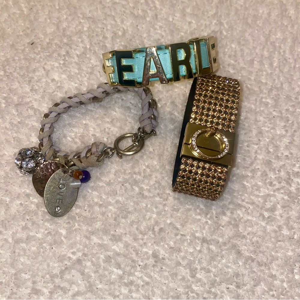 Lot of 3 Bracelets: Read Description